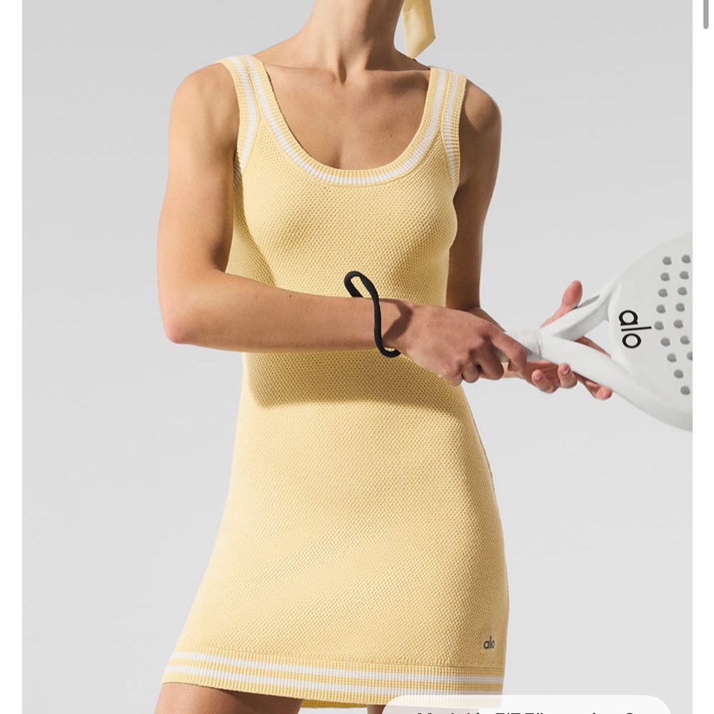 Alo Yellow Tennis Dress
